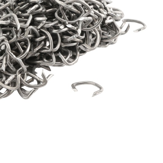 Chain Link 9 Gauge Hog Rings [500 Quantity] - Tension Wire Clip (Aluminum) (Hardware)