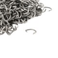 Chain Link 9 Gauge Hog Rings [500 Quantity] - Tension Wire Clip (Aluminum)