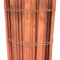 4' x 50' Roll Snow & Sand Barrier & Landscape Edging (Redwood Stained) (Wood Fence