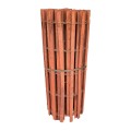 4' x 50' Roll Snow & Sand Barrier & Landscape Edging (Redwood Stained) (Wood Fence